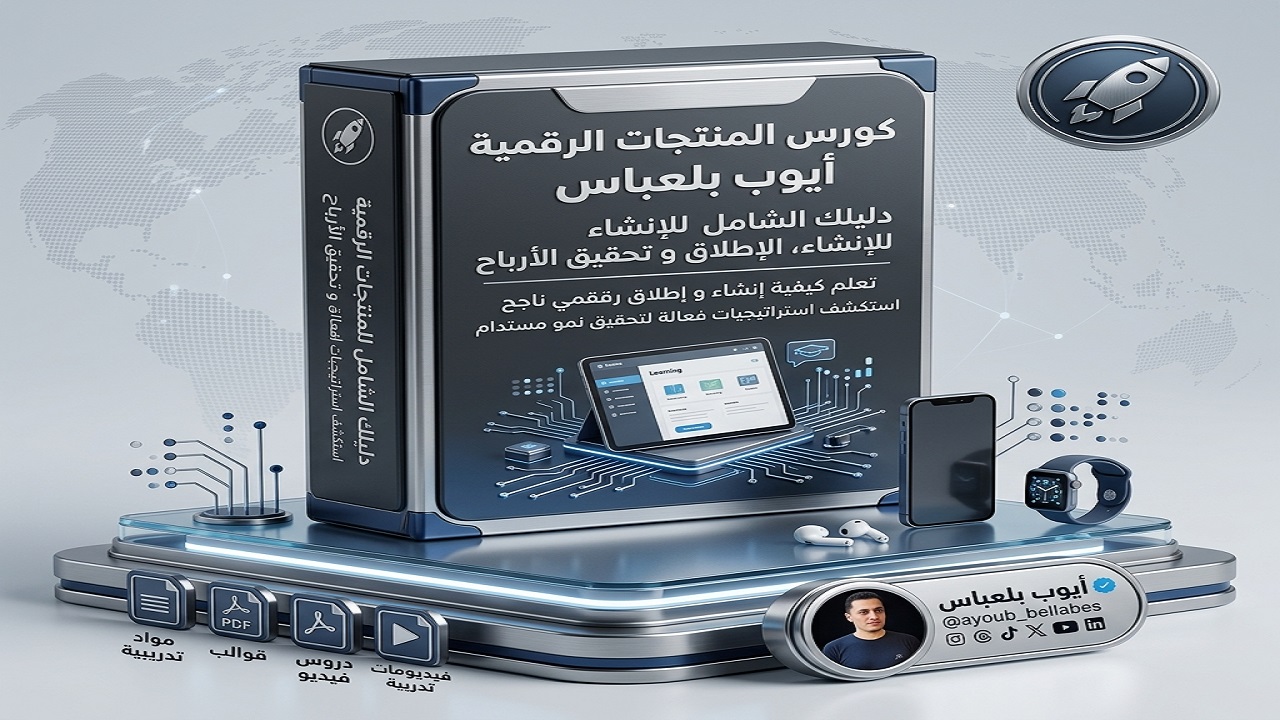 كورس المنتجات الرقمية: دليلك الشامل للإنشاء، الإطلاق و تحقيق الأرباح